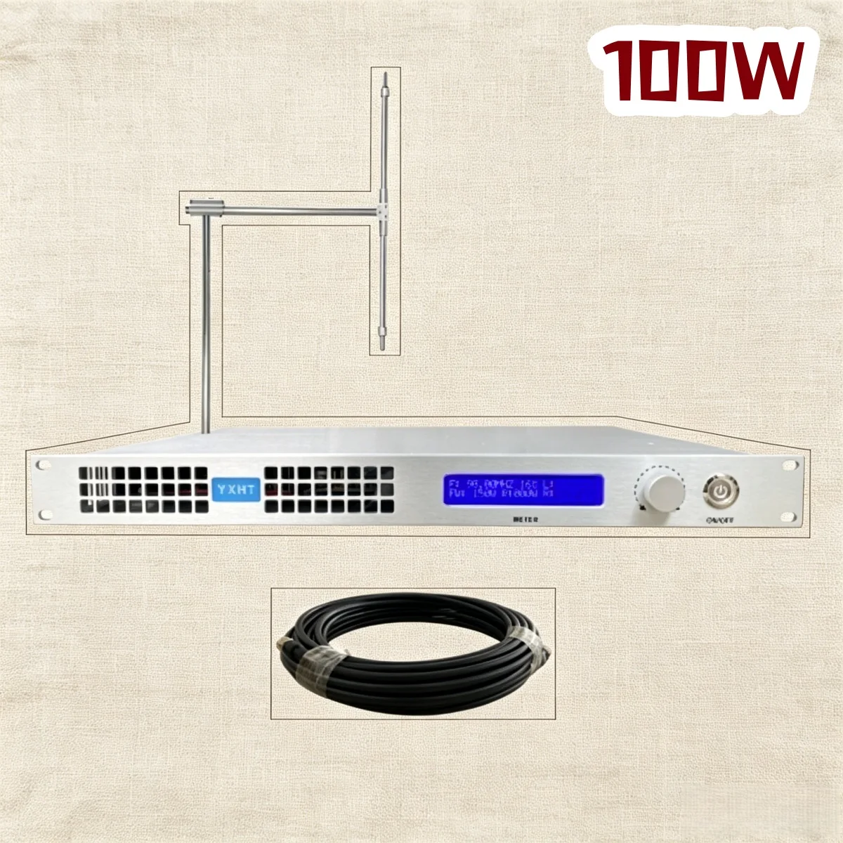 

TG- School YXHT-1, 100W FM Transmitter with Antenna, Lecture Hall, Smart Temp Control Energy Efficient Set