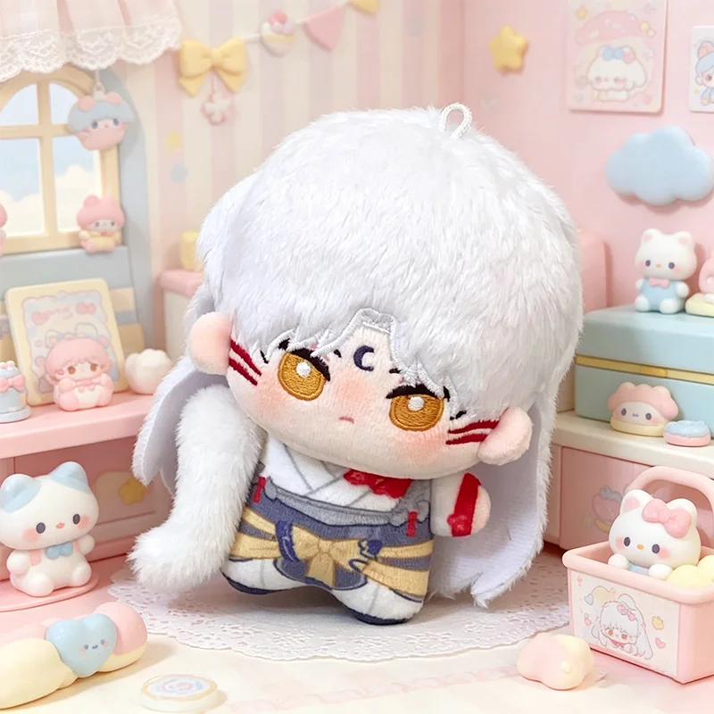 10CM Cute Cartoon Anime Inuyasha Plush Toys Soft Cosplay Figure Peripherals Plushie Backpack Dolls Kids Accompany Birthday Gifts view 6