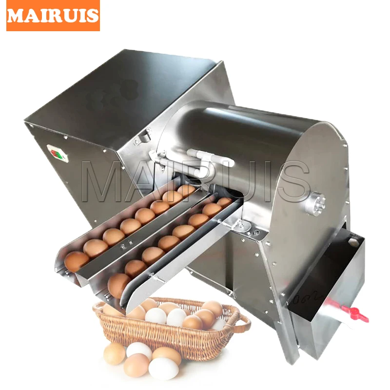 Eggs Cleaner Poultry Eggs Cleaning Machine Double Row Salted Duck Egg Washing Machine