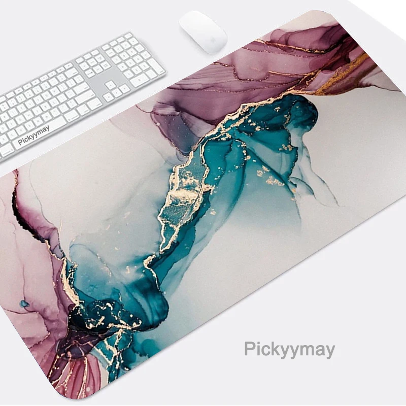 Đá Cẩm Thạch Miếng Lót Chuột Máy Tính Chơi Game Mousepad Lớn Tấm Lót Chuột Máy Tính Game Thủ, Bàn Phím Bàn Thảm Bàn Thảm Cao Su Chống Trơn Trượt nhỏ Thảm