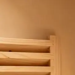 Wooden Louver Ventilation Grille Panel 26x16x5cm Natural Wood Air Circulation Accessory For Sauna Room Interior Decor Parts