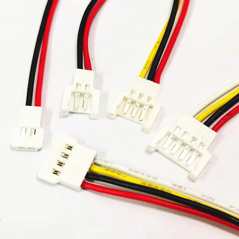 10pcs 51005 51006 2P 3P 4P 26AWG 15CM 3.7V Battery Charge Wire Terminal Connector Plug Male+Female with Wire each 150mm