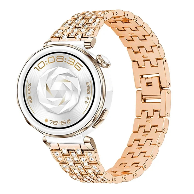 الماس سوار معدني لساعة هواوي GT 5 41 مللي متر حزام الساعات لهواوي ساعة GT5 برو 42 مللي متر معصمه هواوي ساعة gt 4 41 مللي متر حزام