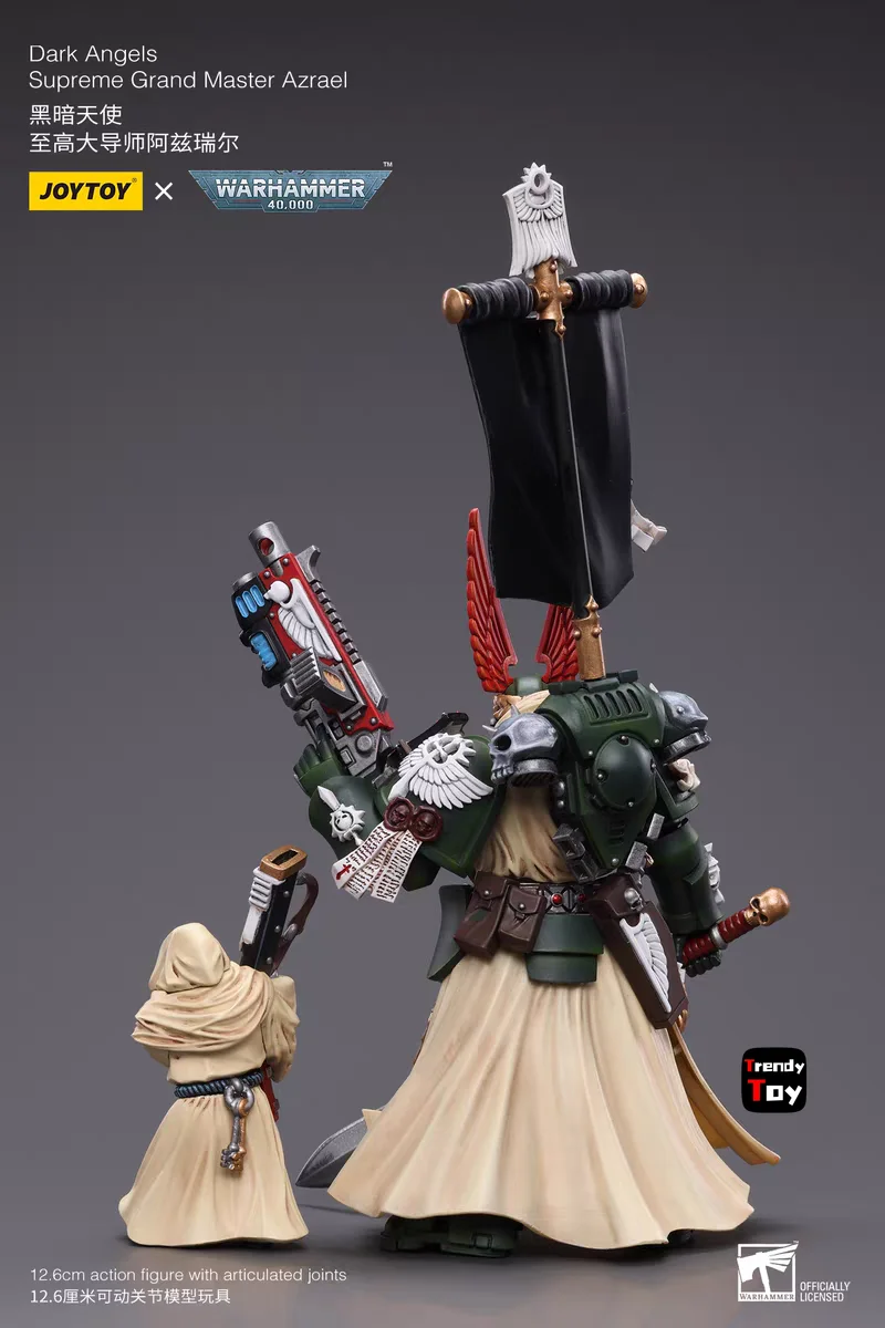 

【JOYTOY】Warhammer 40K Dark Angels Supreme Grand Master Azrael 1/18 Action Figure Toys