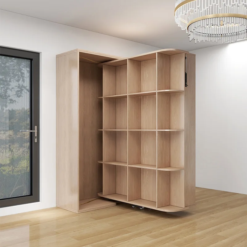 Bed hardware accessories bookshelf folding flap wall bed table side hidden storage smart home modern simplicity