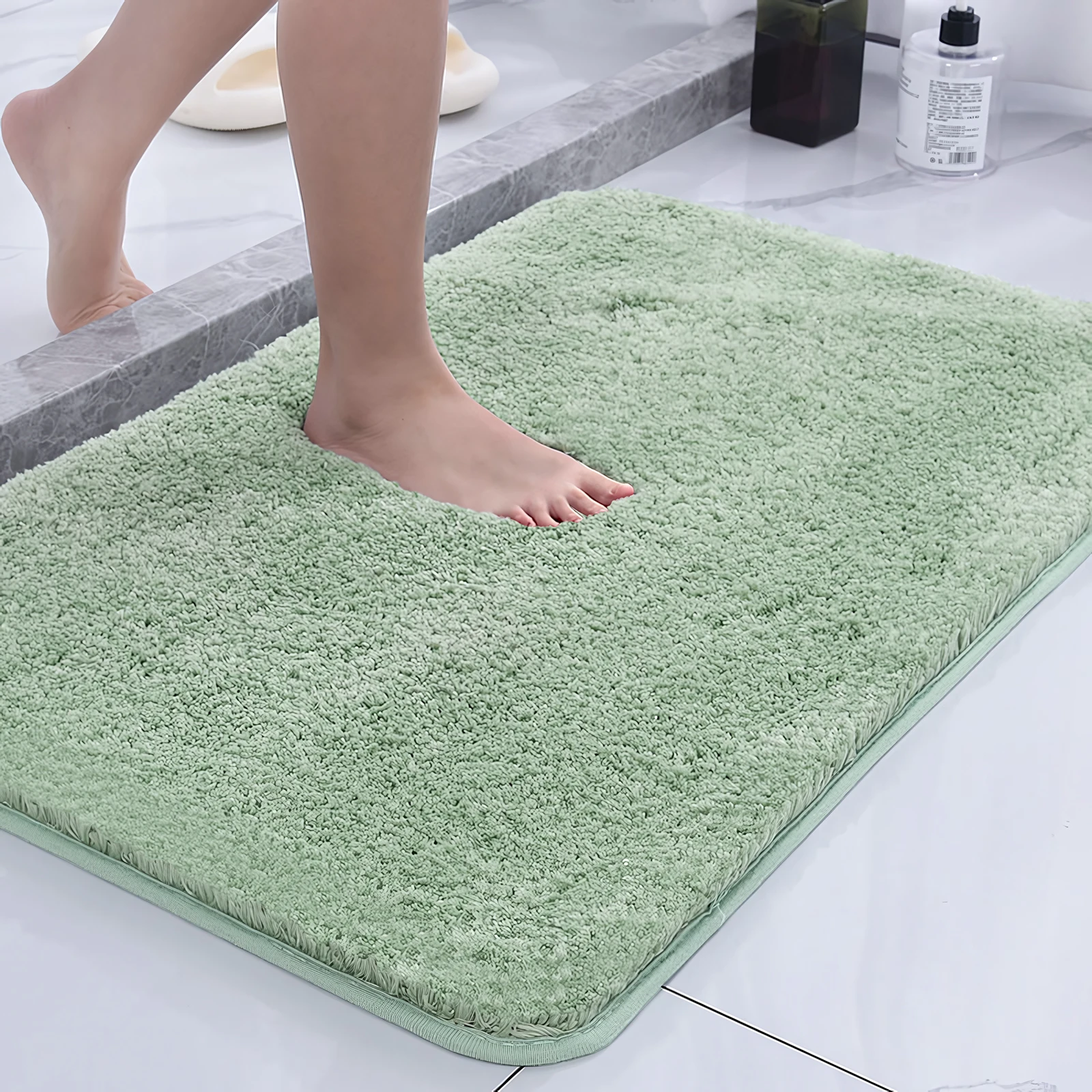 Plush Microfiber Bathroom Mat 5