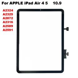 For Apple iPad Air 4 5 Air4 Air5 2020 2022 A2324 A2325 A2072 A2316 A2589 A2591 Touch Screen Digitizer Sensor Outer Glass Panel