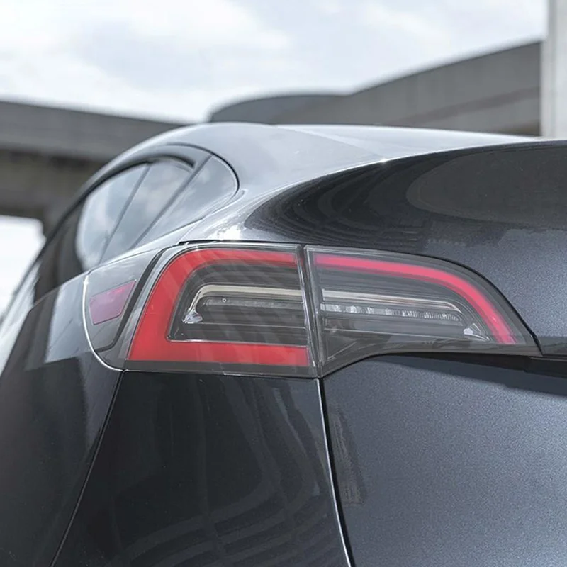 Car Headlight Protective Film Tint Taillight Protection Smoked Black Transparent TPU Sticker For Tesla Model Y 2020 Accessories