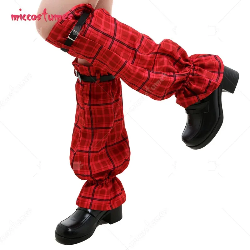 25COSWomen's JK Schlool موحدة مجموعة تأثيري حلي الزي مع حزام الخصر حقيبة الساق يغطي الذراع اكسسوارات التعادل أغطية الرأس