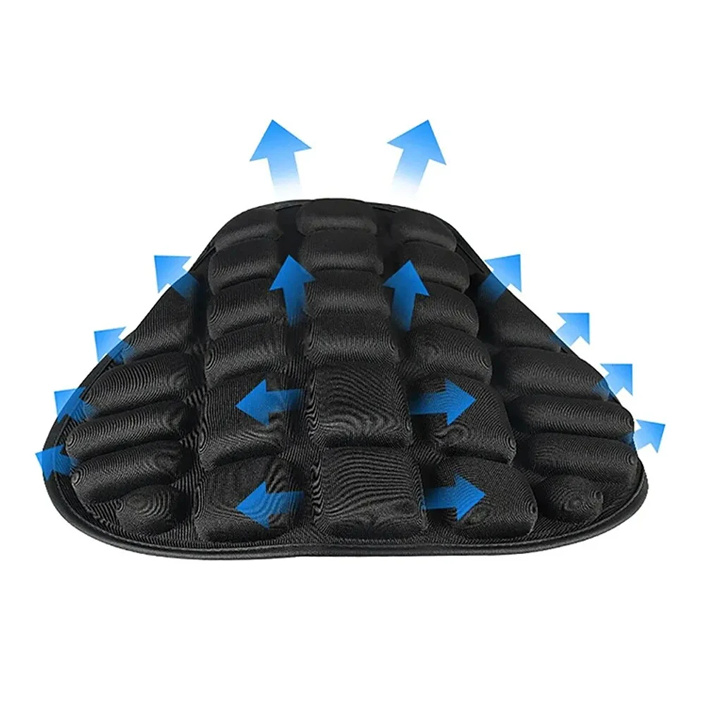 New Motorcycle Seat Cushion Breathable Universal Comfortable Cover Anti Slip Sunscreen Electric Bike Seat Cover Shock Absorption