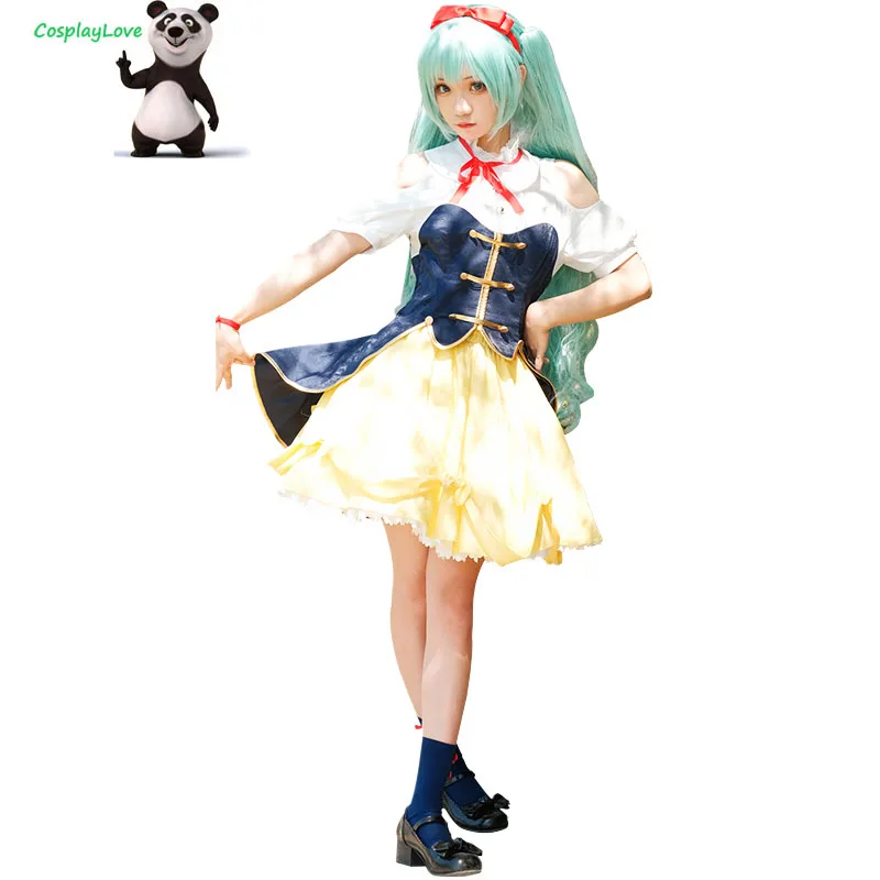 

CosplayLove Snow White Miku Cosplay Costume Cute Dress For Girl Halloween Christmas Gift