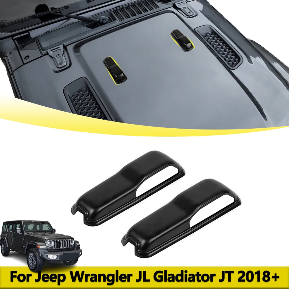 

Hood Bumper Windshield Rest Decoration Cover For For Jeep Wrangler JL Gladiator JT 2018-2025 Car Styling Exterior Accessories
