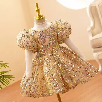 10 best sales złota sukienka dla dziecka - №7