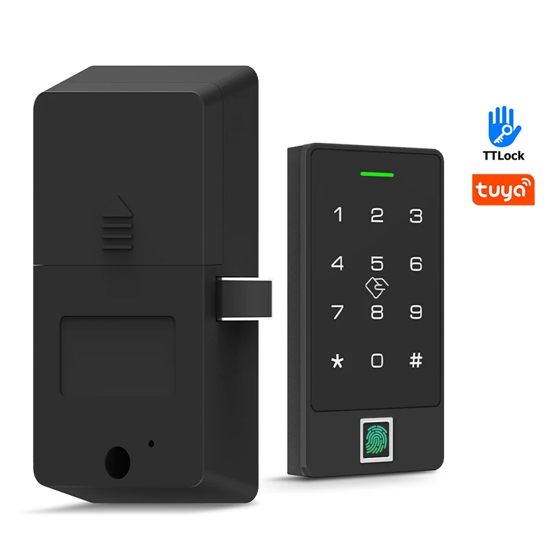 

Smart Cabinet Lock with Fingerprint & Tuya APP easy Control Biometric Keyless digital password code Entry Remote Access for Safe