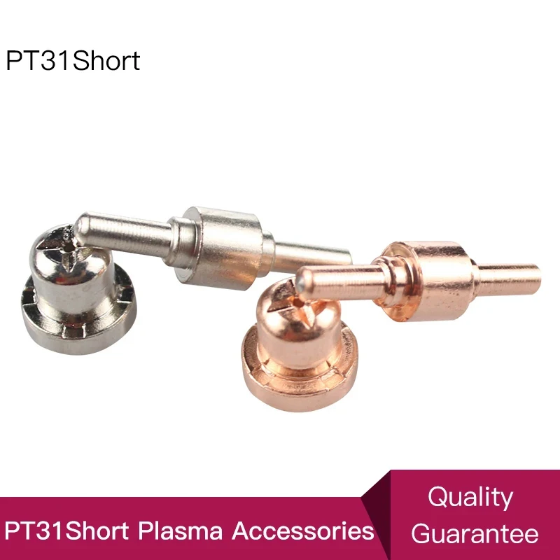 Long Short PT-31 Cutting Torch Short Ni Hafnium Wire or Cooper Tips and Electrodes for 40A 50A Inverter Air Plasma Cutter