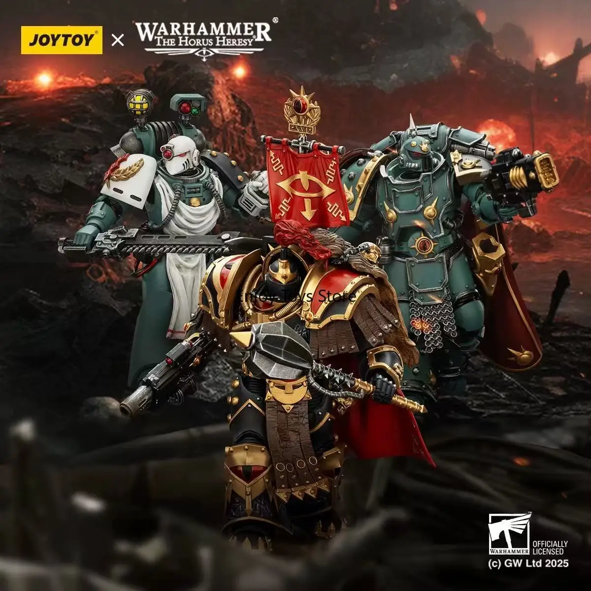 

Предпродажа JOYTOY Dark Source Warhammer Sons of Horus Archon & Apothecary & Warrior 1:18 подвижный солдат-манекен для игры