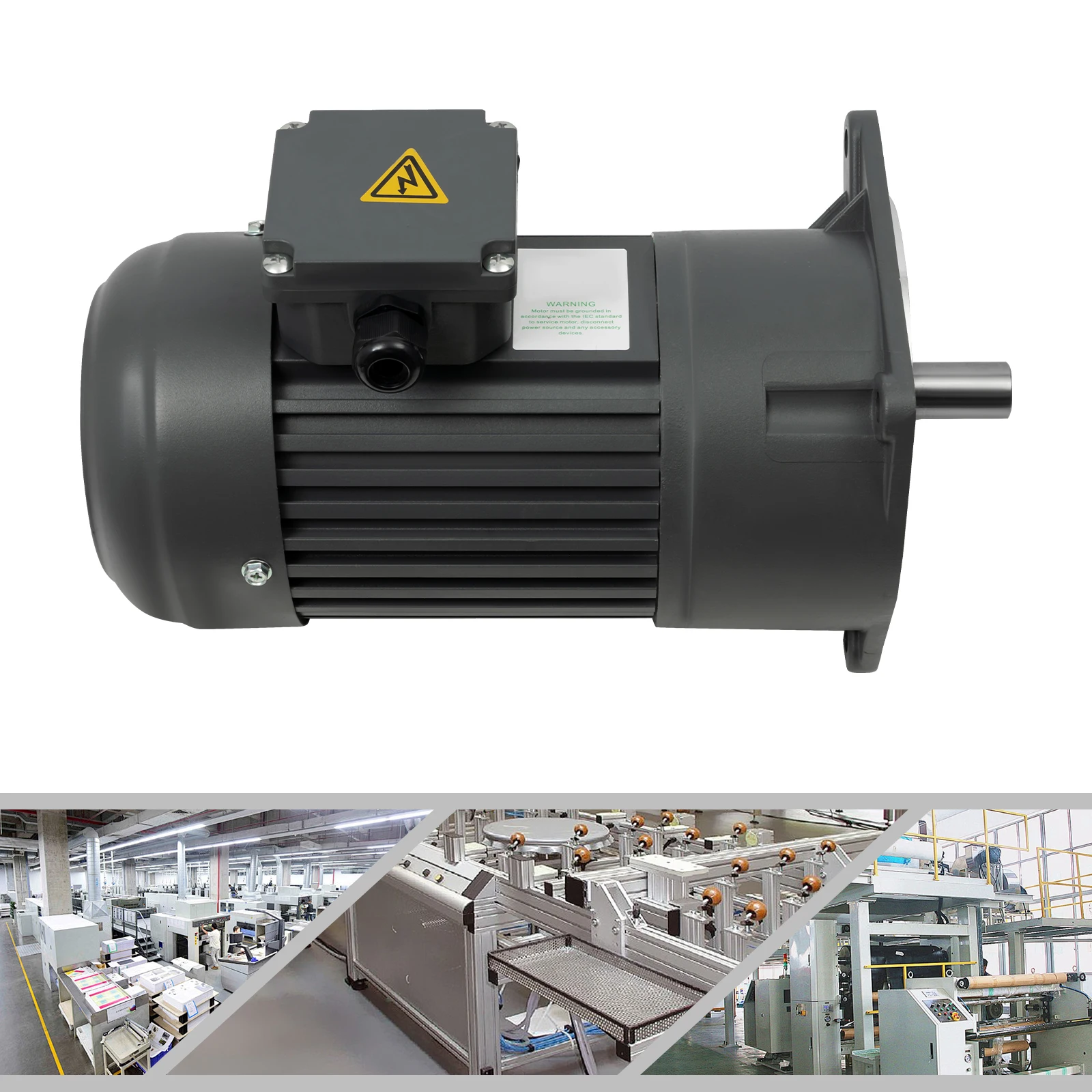 400W Vertical Gear Motor, 90N·m Torque, 1:40 Ratio for Industrial Automation & Robotics & Machinery (220V/380V, GV22 Model)