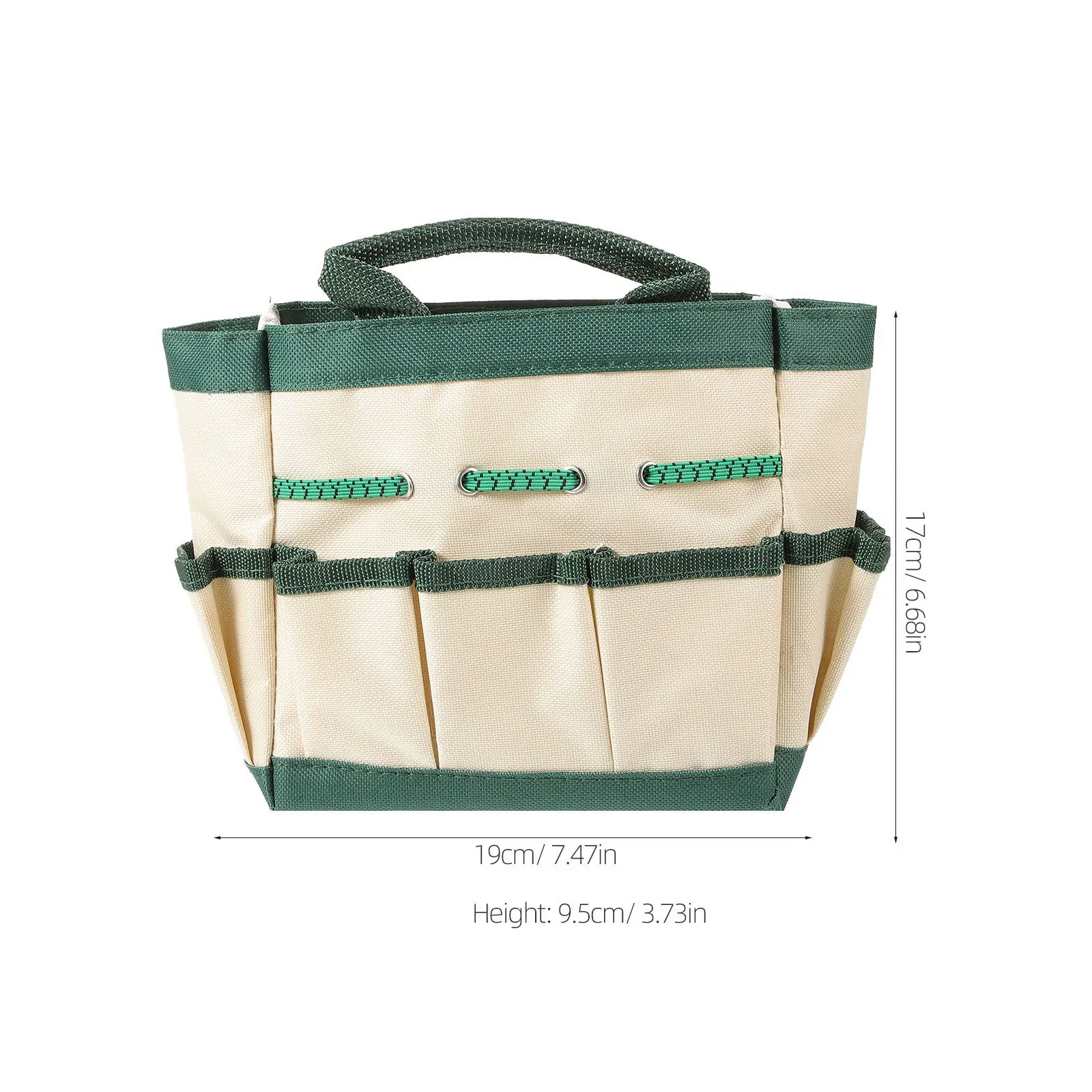 1Pcs Sturdy Gardening Tools Pouch Oxford Cloth Garden Tote Bag with Skin Friendly Handle High Load Bearing Capacity for All