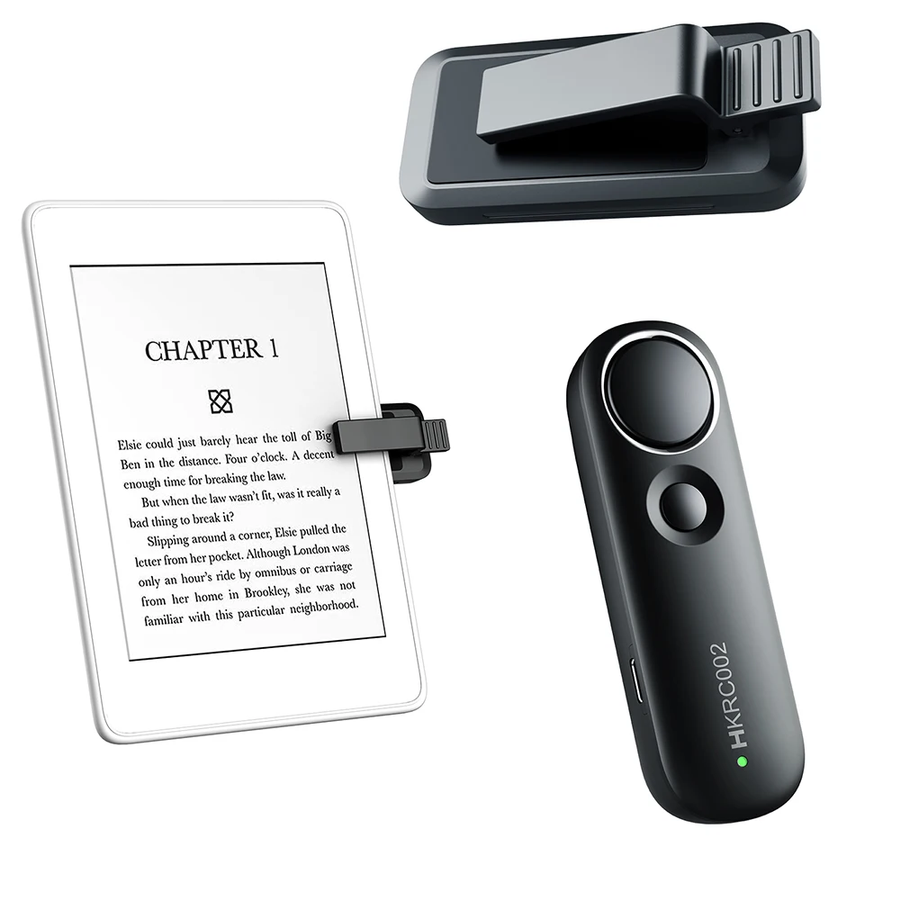 Control Remoto para Pasar Páginas, Control Remoto para Cámara y Videocámara, Control Remoto para Pasar Páginas para Kindle Paperwhite Oasis Kobo EReaders