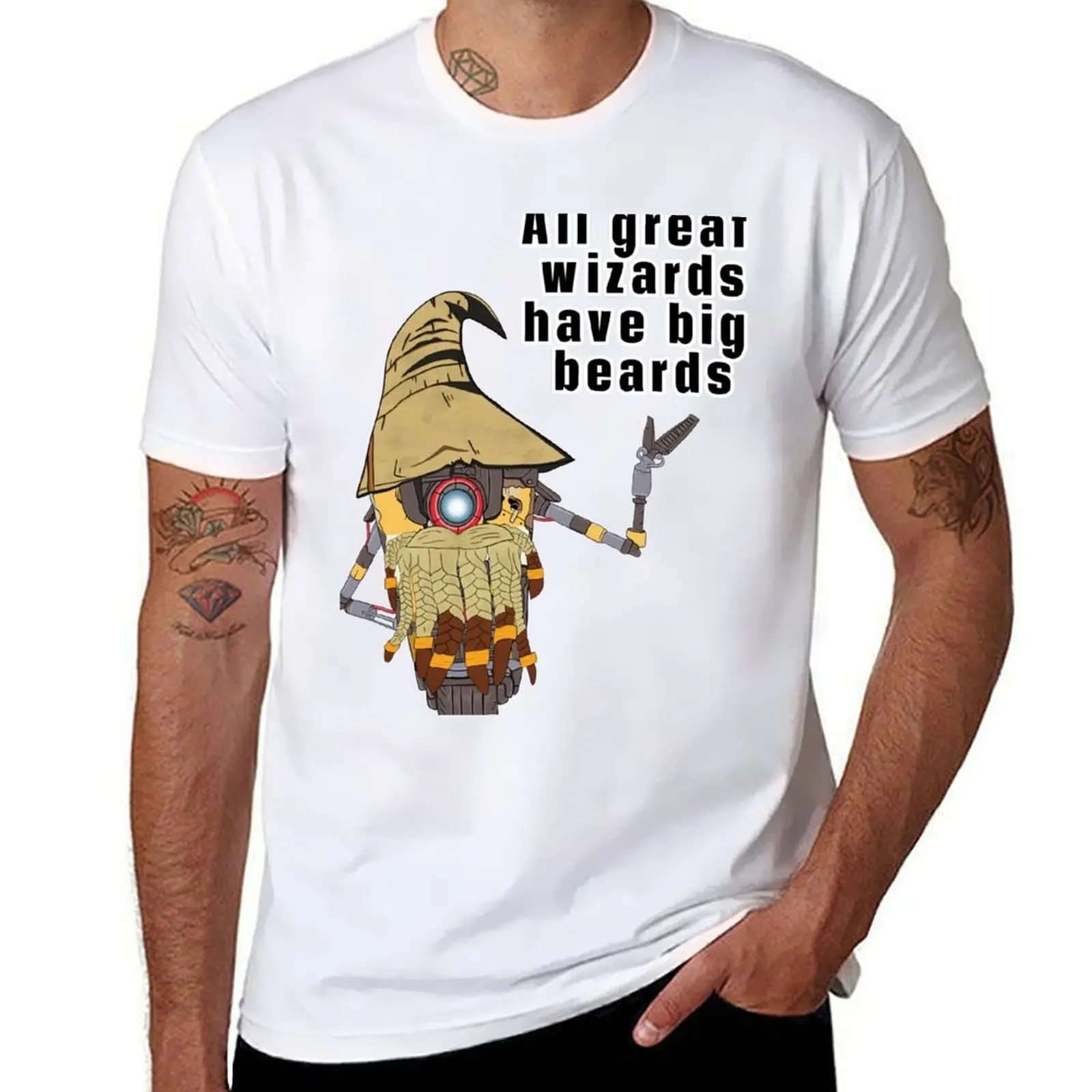 

for beards wizards men g says shirt T-Shirt shirts man all cotton big great Claptrap man t t have