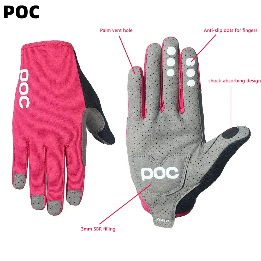 

3-цветные велосипедные перчатки POC, утепленные амортизирующие перчатки, зима-осень, спортивные велосипедные перчатки, амортизирующее велосипедное защитное снаряжение