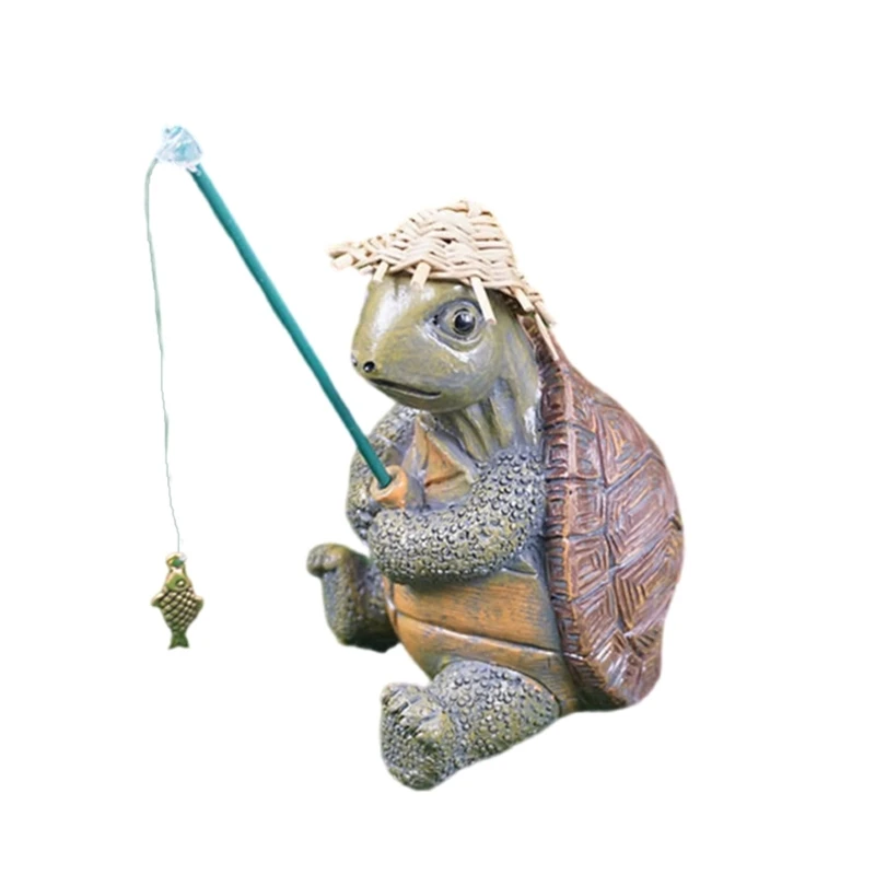 Unique Resin Turtles Statue Animal Sculpture for Outdoor Garden Indoor Display