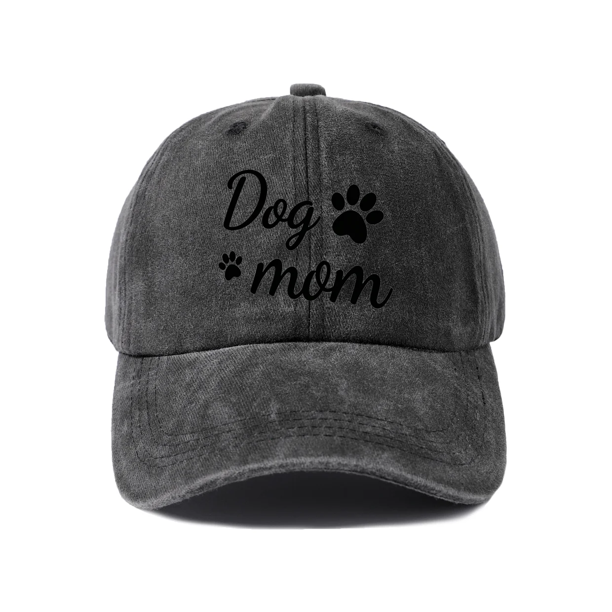 Expressive Slogan Graphic Graphic Baseball Cap, Vintage Washed Adjustable Unisex Dad Hat, Casual Gift