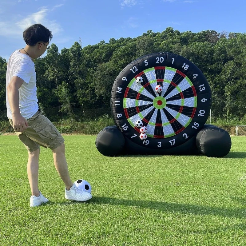 Inflatable football darts plate sticky ball darts throwing target darts game handle plate fun sports props
