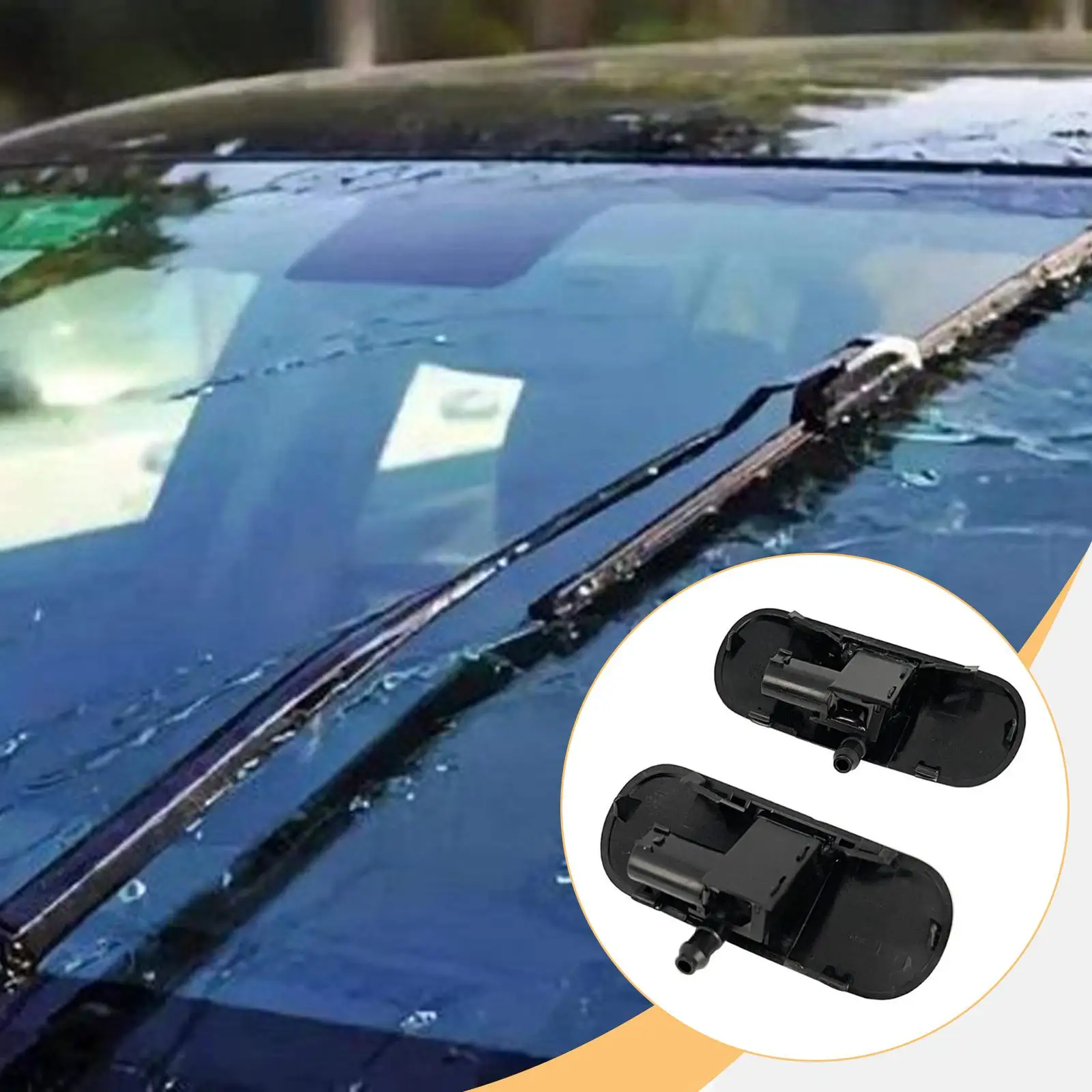 

Насадка омывателя лобового стекла с подогревом, черная, из АБС-пластика, для Audi A4 B8 2008-2016, точная замена, простая установка