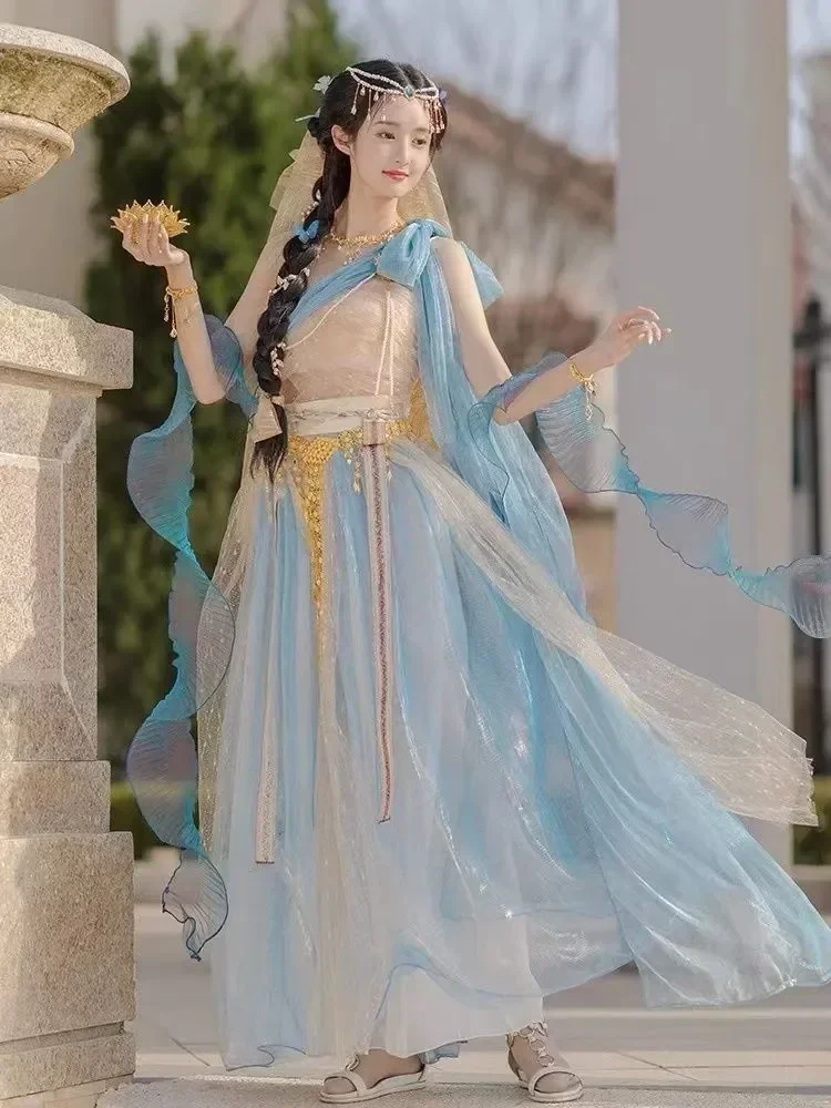 

Western Region Dancer Fei Tian Han Fu Female Spring Chinese Style Exotic Style Costume Ancient Chinese Elements Summer