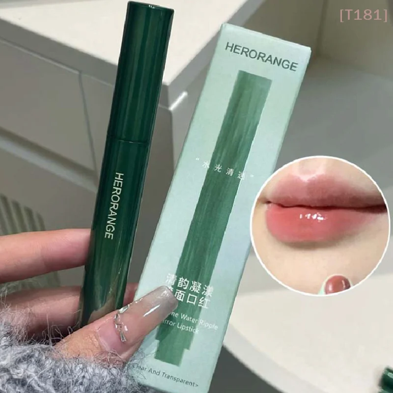 

Губная помада-блеск HERORANGE Solid Lip Gloss: увлажняющая, придающая объем, с зеркальным эффектом, питательная, легкая, красная, для макияжа губ