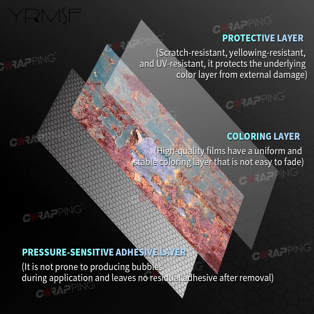 Camouflage Off Road Accessories Auto Bubble-free Motorcycles Waterproof Vinyl Paper for Car Livery Rust Camo Film Body Covering