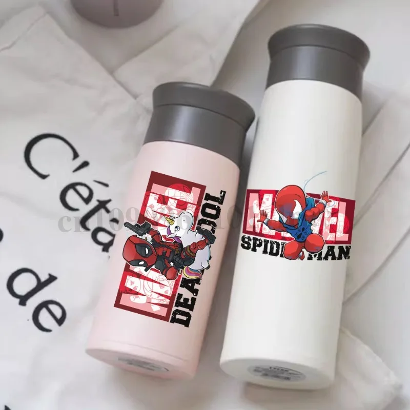 Spiderman Deadpool UV DTF Transfer Sticker for Thermo Coffee Mug Water Bottle Decor DIY Water Bottle Accessories Self Adhesive