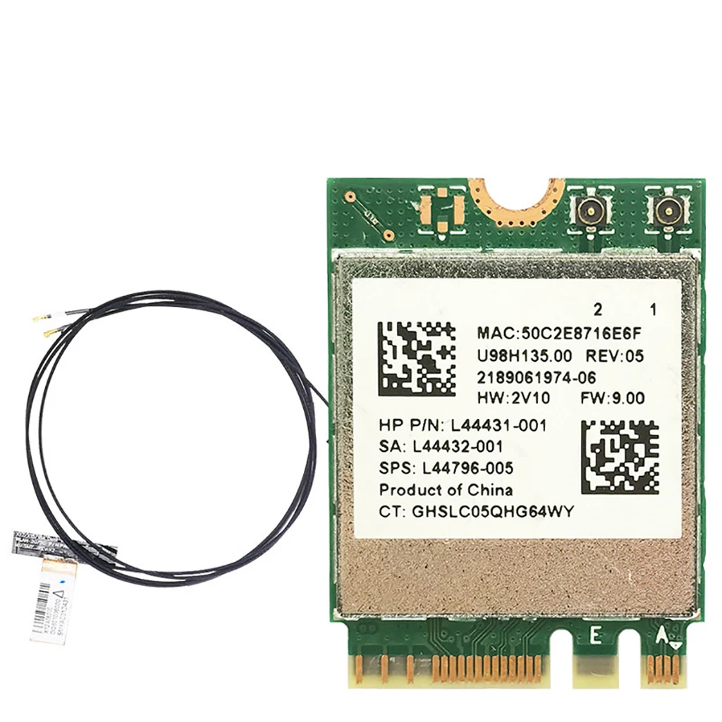 RTL8822CE 802.11AC 2,4G/5G Двухдиапазонная гигабитная Wi-Fi 1200M Встроенная беспроводная сетевая карта для NGFF M2 Bluetooth-совместимая 5,1 карта