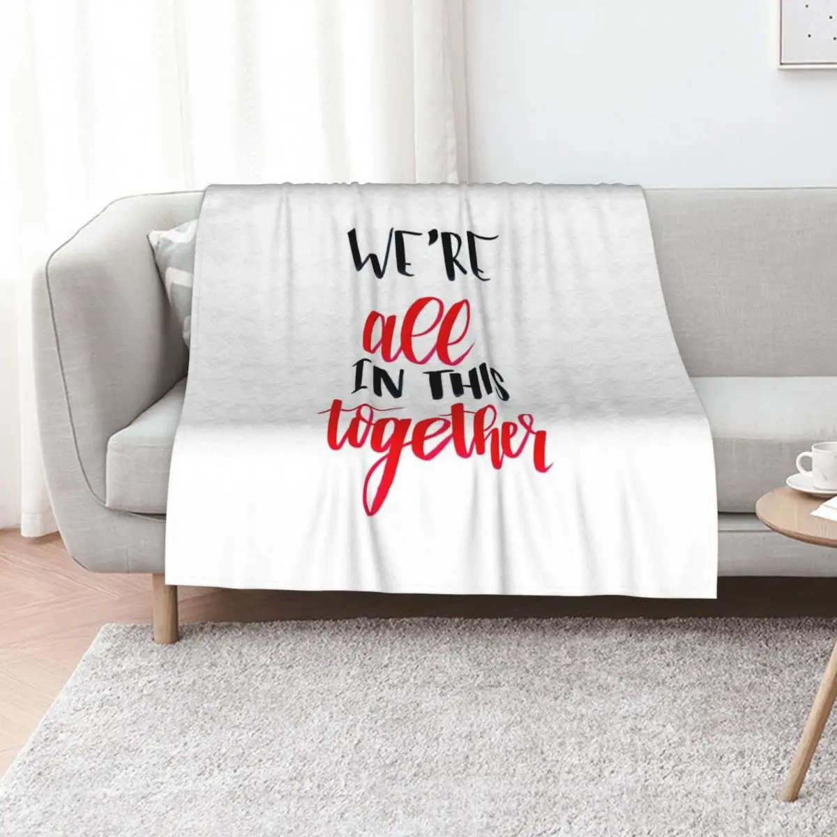 All In This Together Throw Blanket Wrinkle Resistant Lightweight Blanket