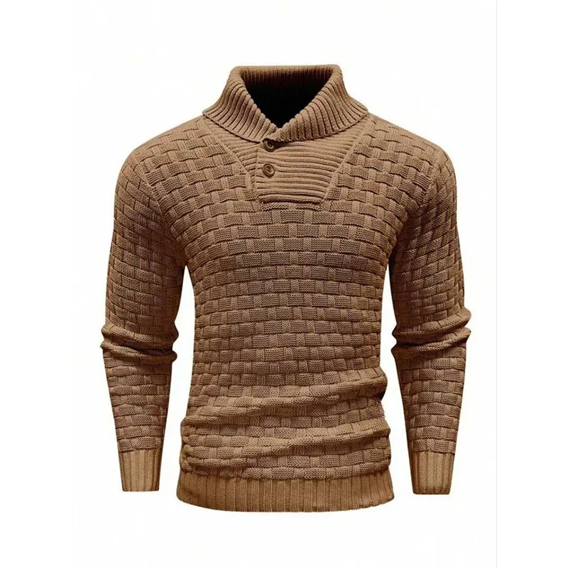 Fashion Mens Knitted Pullover Sweater Round Neck Winter Warm Clothing