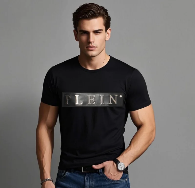 

2025 Men designer High Quality Outfits Diamond Men PLEIN ALI Homme Summer Slim Fit brand T-Shirts