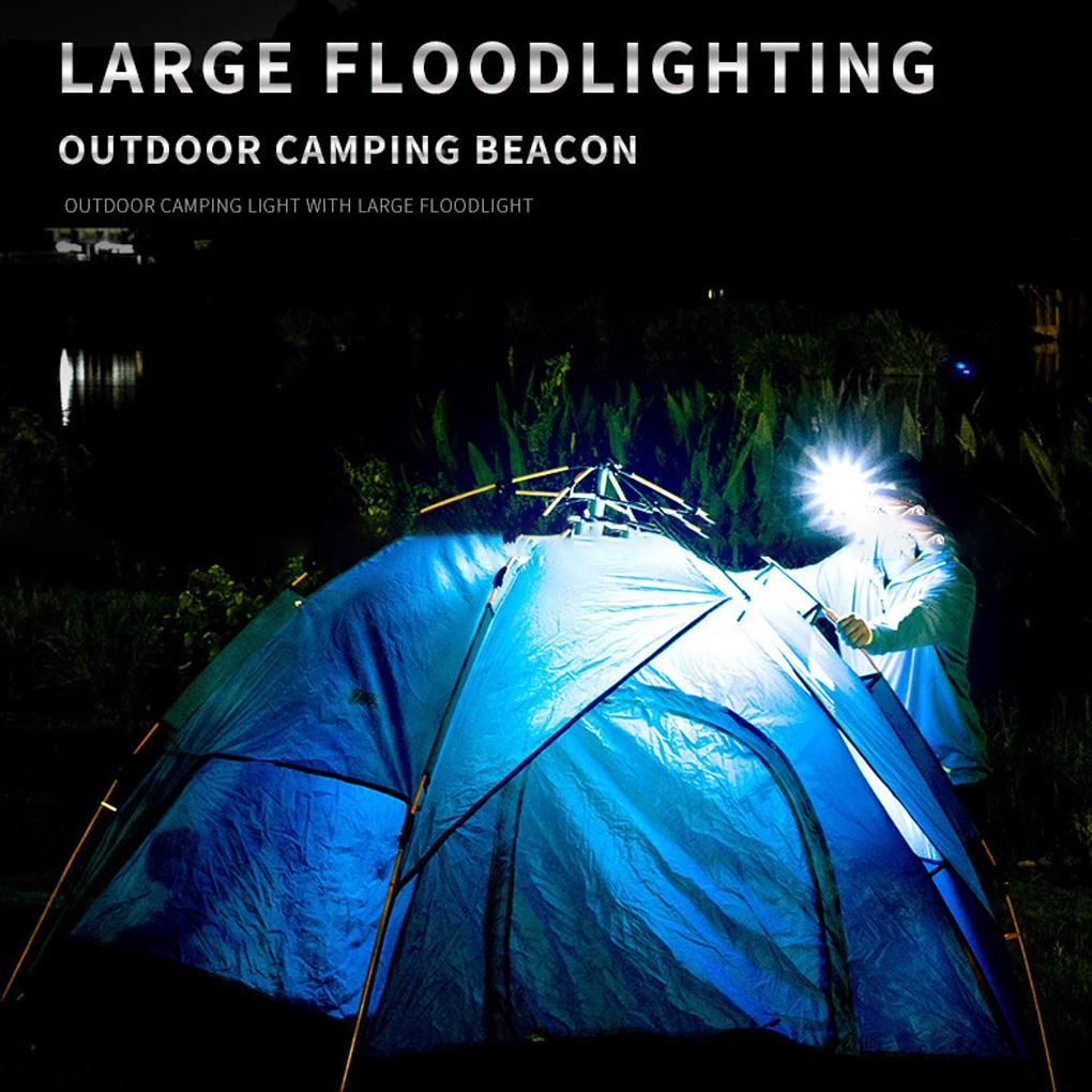 light IPX5 Waterproof lamp 6 Modes Brightness Torch Repairing Lamp for Outdoor Hiking Emergency Backpacking