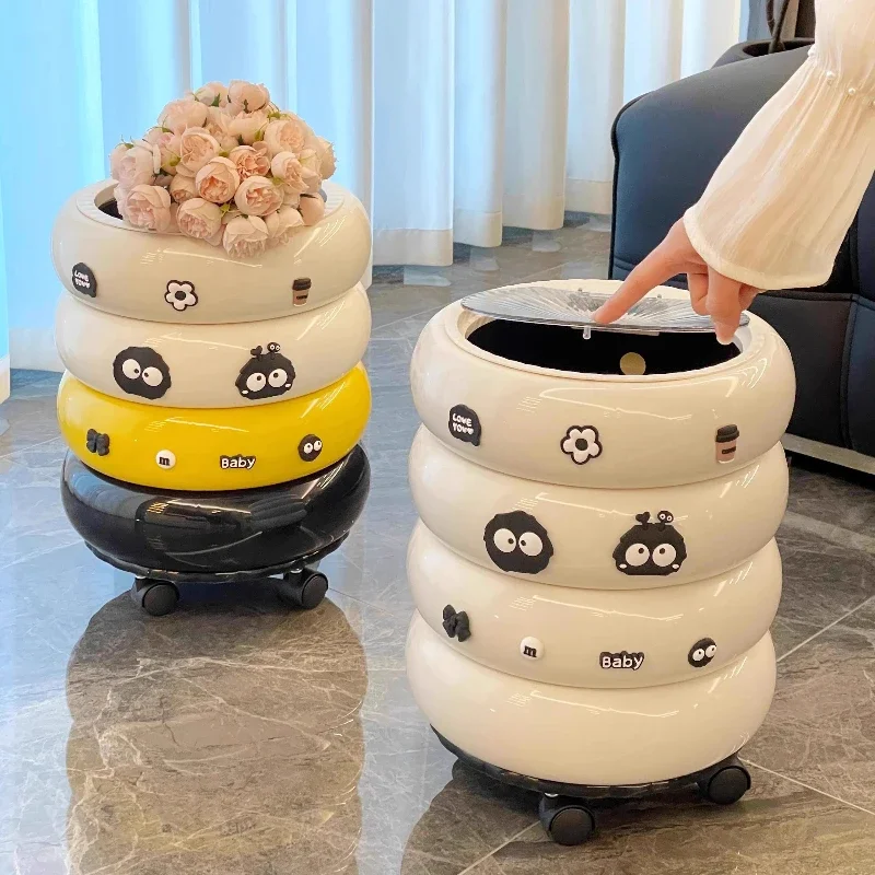 living room toilet with lid deodorant removable paper basket Kitchen trash household large Separate trash binscapacity bathroom