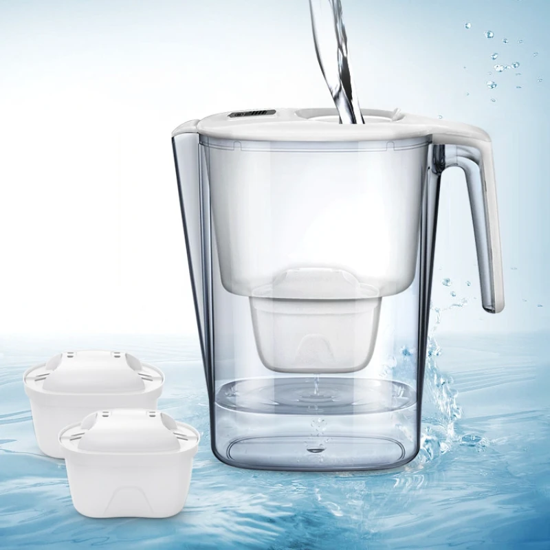 Household kitchen portable water filter pitcher 3.6L activated carbon replacement cartridge water filter pitcher