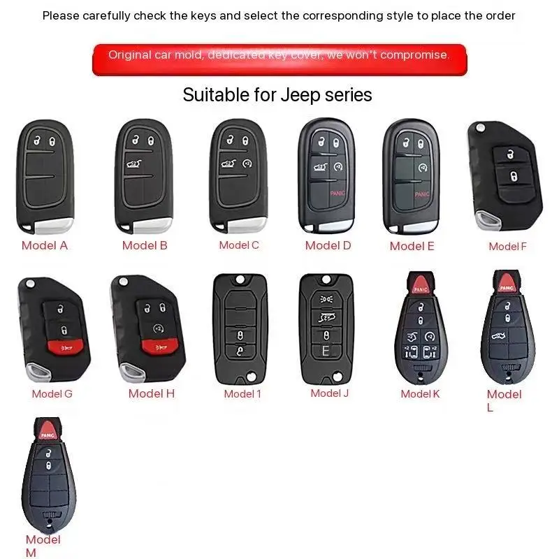 Car key box covers for Jeep Grand Cherokee Renegade, Freemont, Dodge Charger, Challenger, Durango, Journey, Auto Accessories