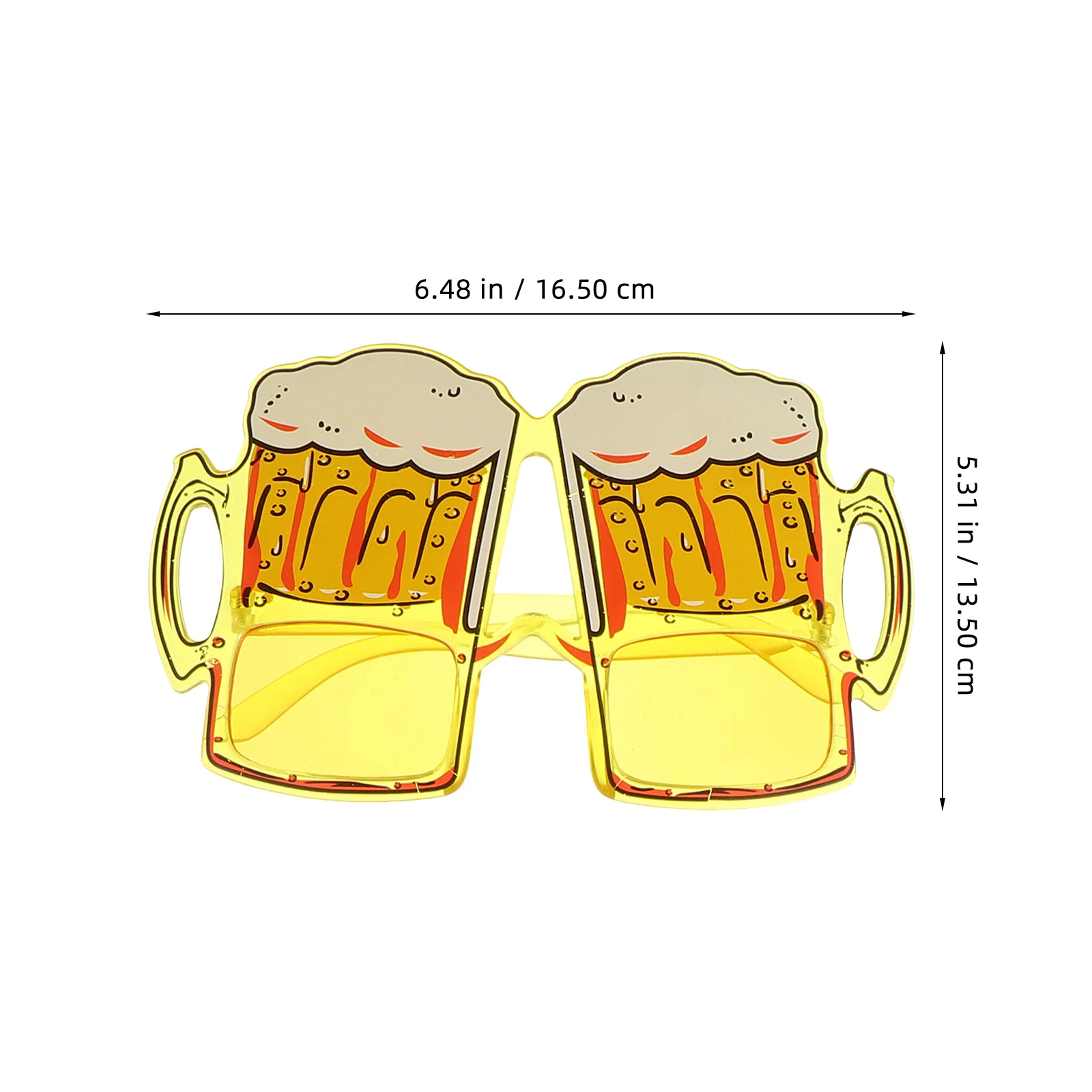3Pcs Beer Theme Eyeglasses Creative Plastic Funny Party Glasses Photo Props Lightweight Durable Festival Gear Funny Photo Props