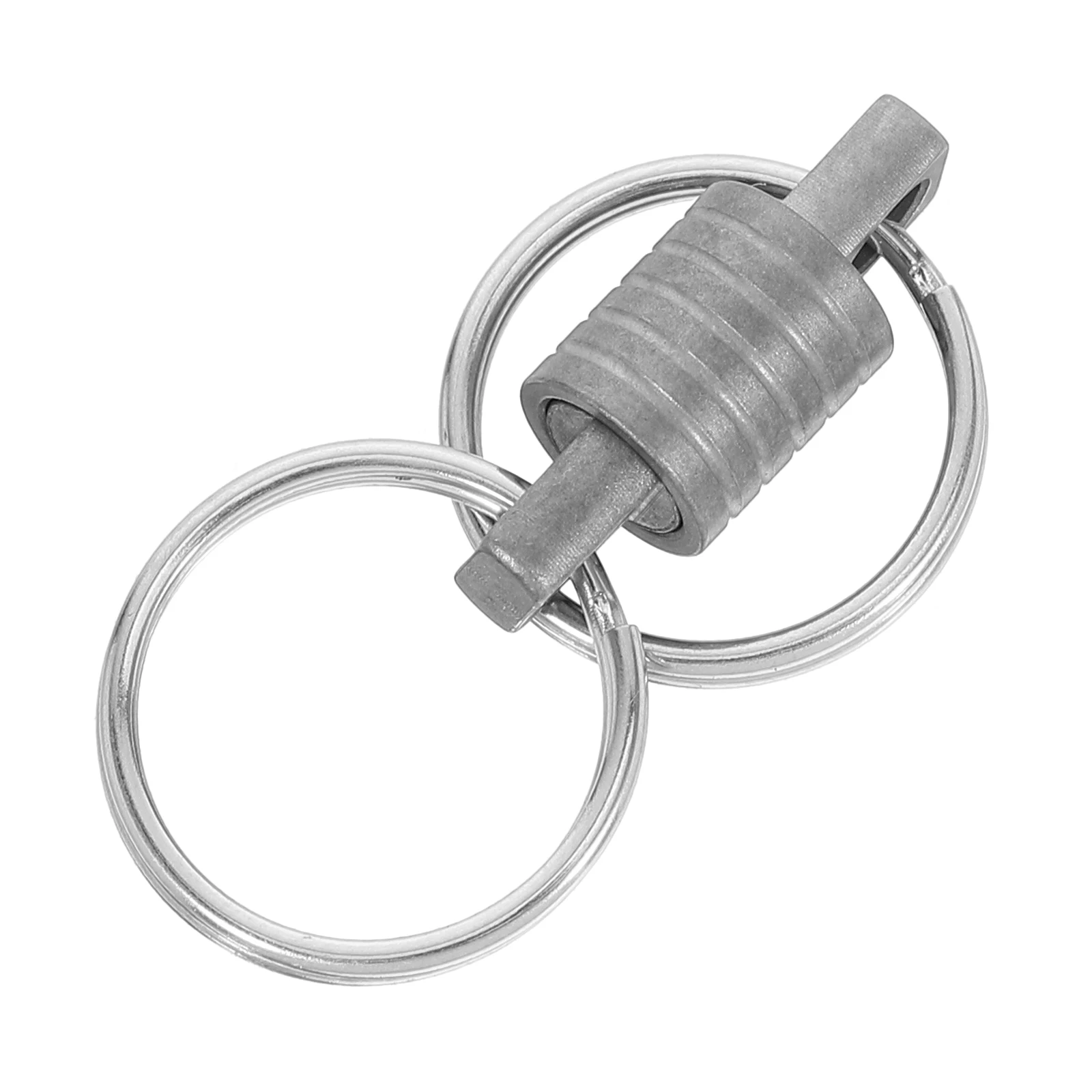

1pc Mini Swivel Ring Buckle Key Holder Titanium Alloy Detachable Carabiner Portable Quick Release Keychain Outdoor Camping