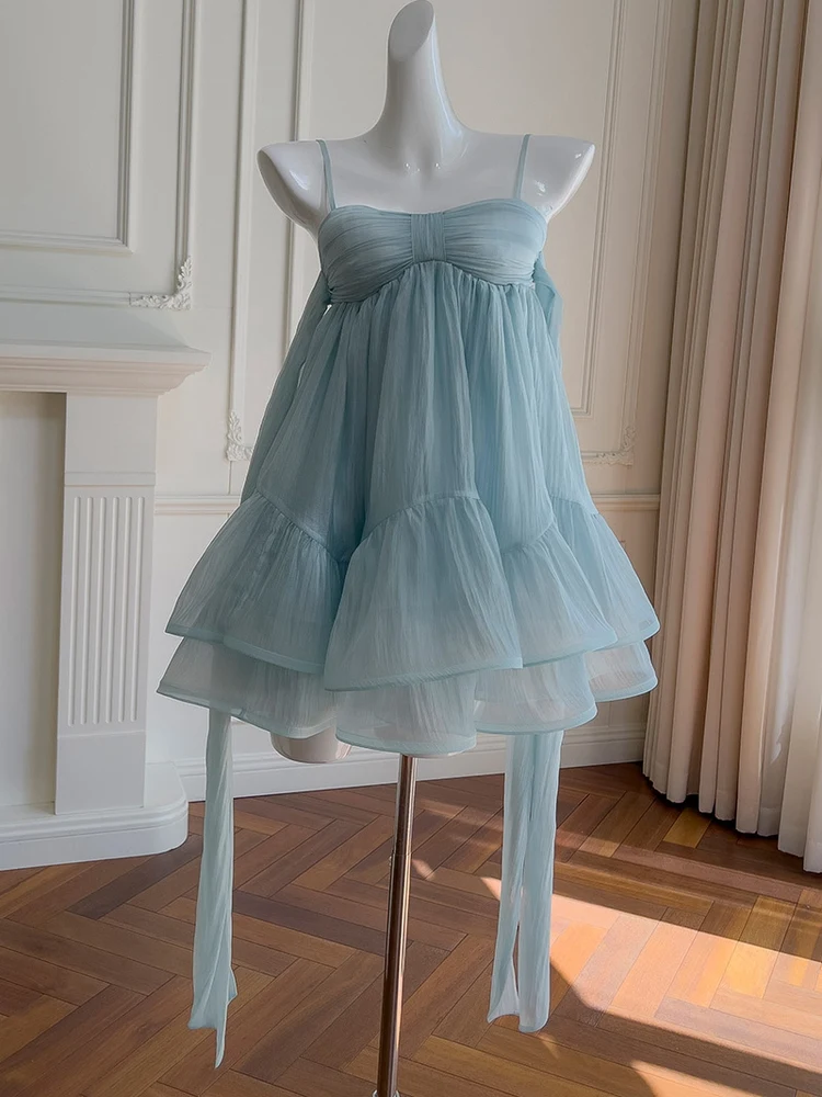 

Blue Beach Vaion Bal Sa Ele Princ Dr Сексуальная юбка трапециевидной формы с высокой талией и дизайном ремешков для молодых женщин и свиданий...