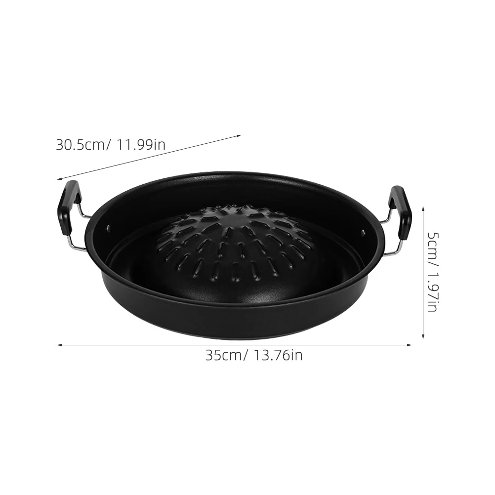 Bulgogi Tray Pan Grill Topper Pan Korean Bbq Metal Grilling Tray Vegetable Egg Pork Beef Meat Grill Pan Shabu Hot Pot