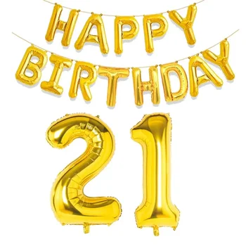 15個金色生日快樂數字鋁箔氣球,適合兒童、成人派對裝飾,男孩女孩適用,數字包括10歲、18歲、20歲、25歲、30歲、35歲、40歲、50歲、60歲。 8 最佳銷售 30歲生日快樂 - №4