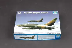 Trumpeter 01650 1/72 Plane US F-100F Super Sabre Fighter Bomber Model Aircraft for Collecting TH07094-SMT2