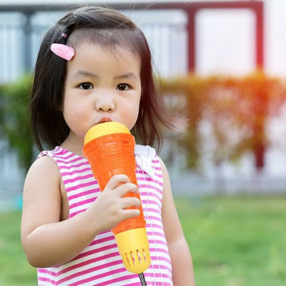 재미있는 어린이용 에코 마이크 장난감 계몽 배터리 필요 없음 음악 조기 교육 장난감 물리적 에코 휴대용