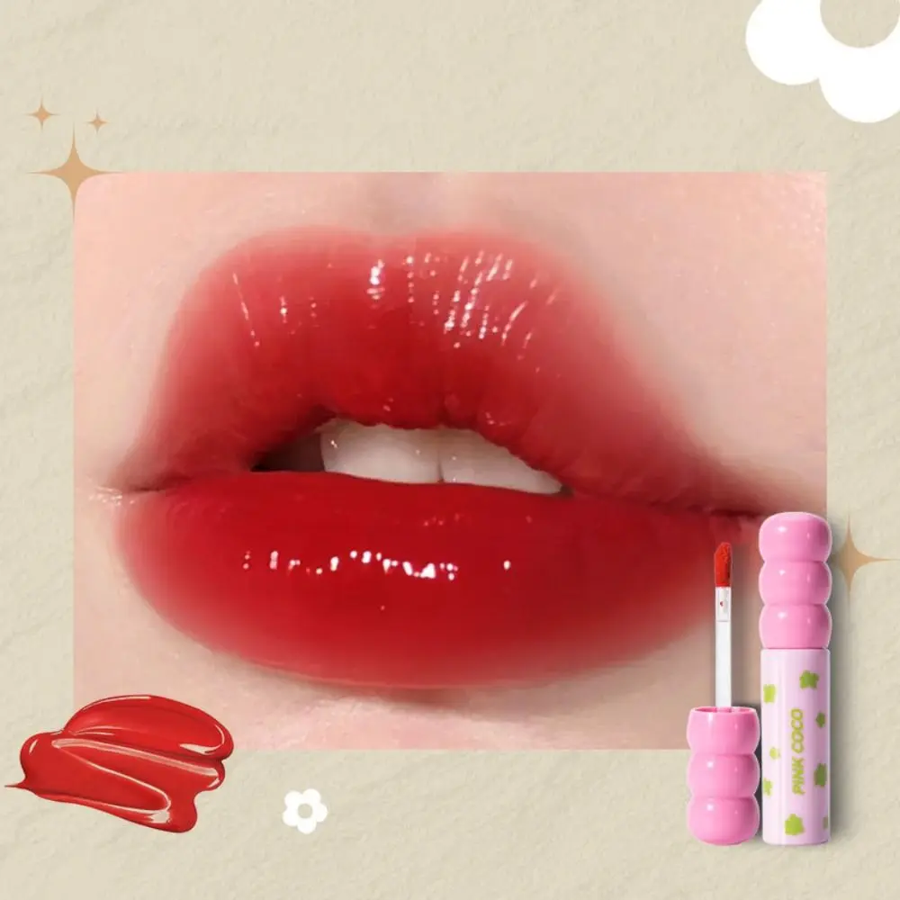 Mirror Sugar Gourd Lip Gloss, água hidratante, natural lip lama, suave, longa duração maquiagem, cosméticos