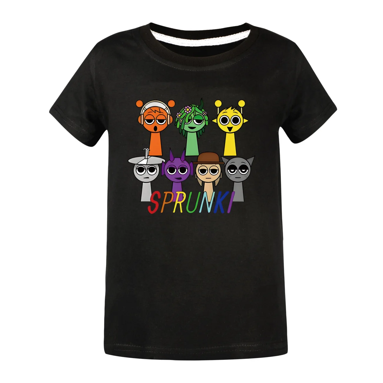 New Sprunki T Shirt Kids Game Incredibox T-shirt Children Causal Tees Toddler Girls Short Sleeve Tops Boys Cartoon Clothes